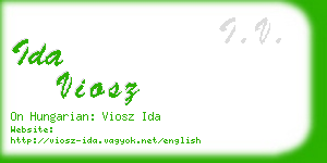 ida viosz business card